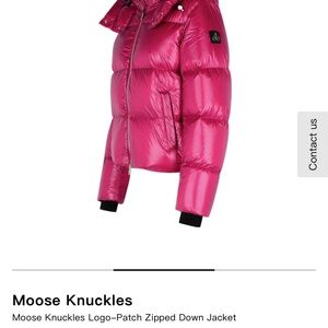 Moose Knuckles Fuchsia Puffer Jacket
